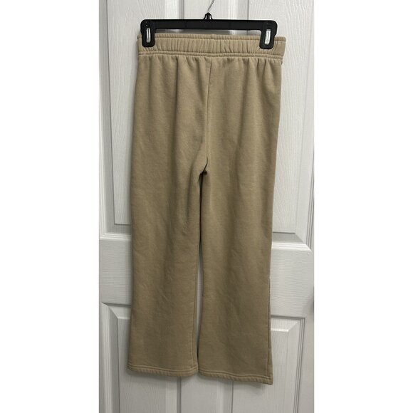 Converse Chuck Taylor Tan Khaki Knit Sweatpants - Girls Size Medium 10/12 - Picture 3 of 4